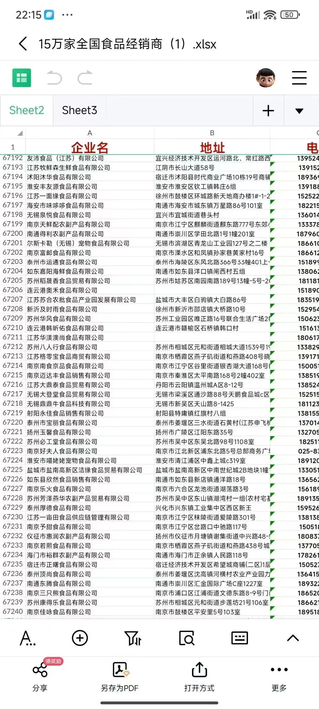 食品经销商批发商（新）