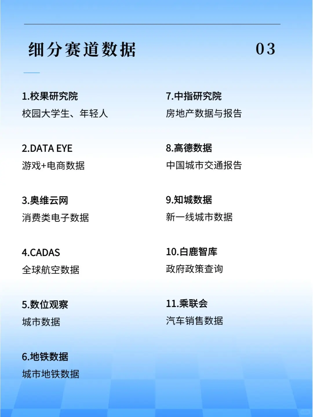 【经验分享】九大类行业数据查找网址