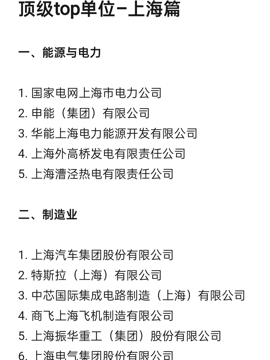 顶级top单位—上海篇