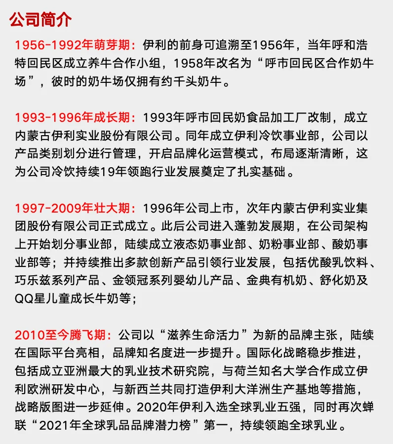 研报解读，五分钟读懂伊利这家公司！