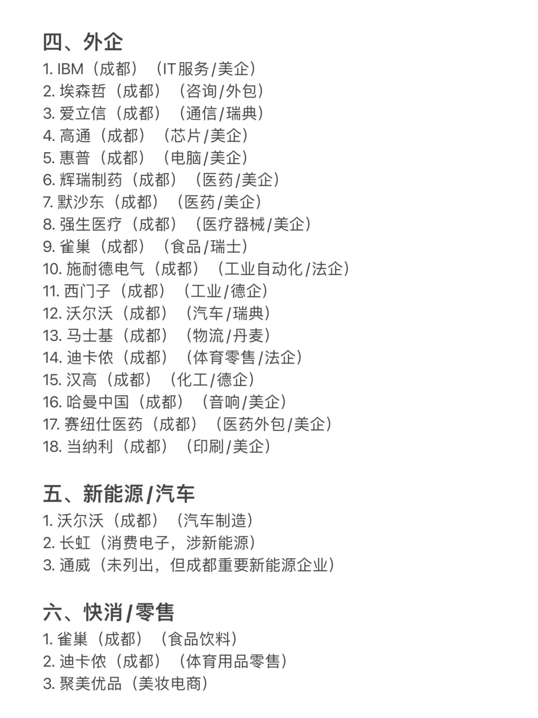 成都值得去的头部企业