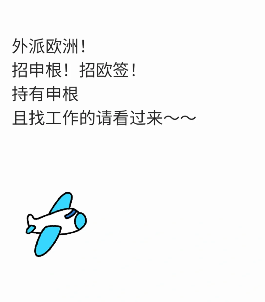 机器人公司，招聘申根 欧签人员