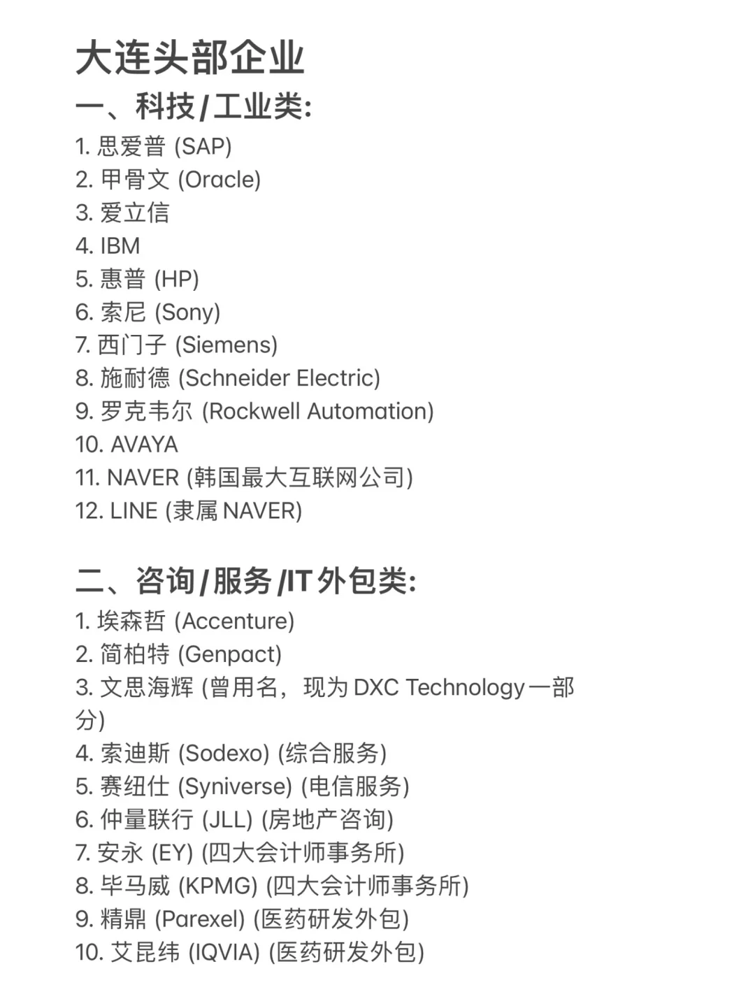 大连值得去的头部企业