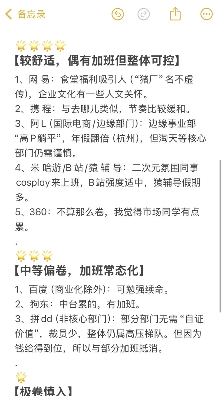 找到了适合低精力者投的舒服的大厂