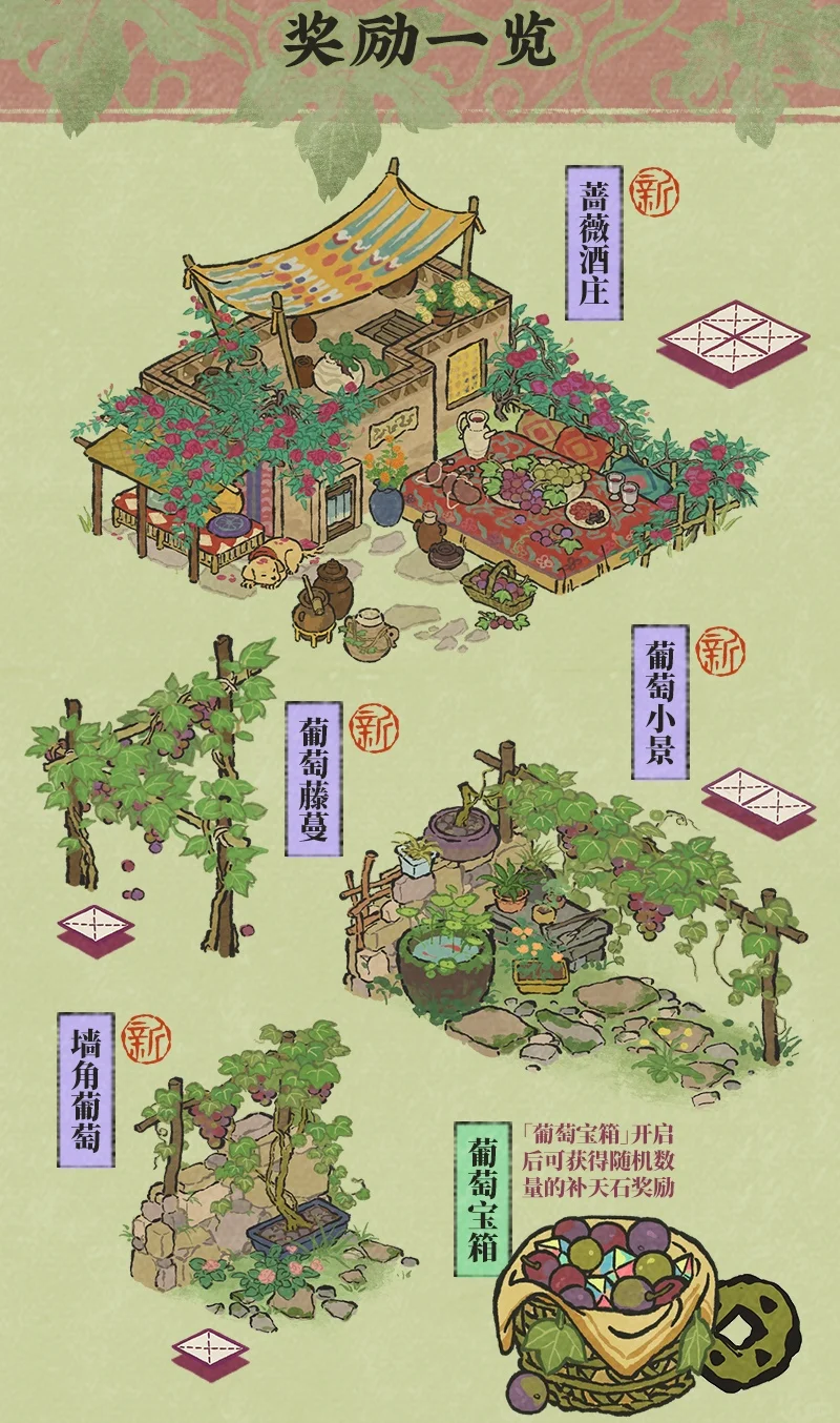 活动攻略?免费建筑「葡萄酒庄」?