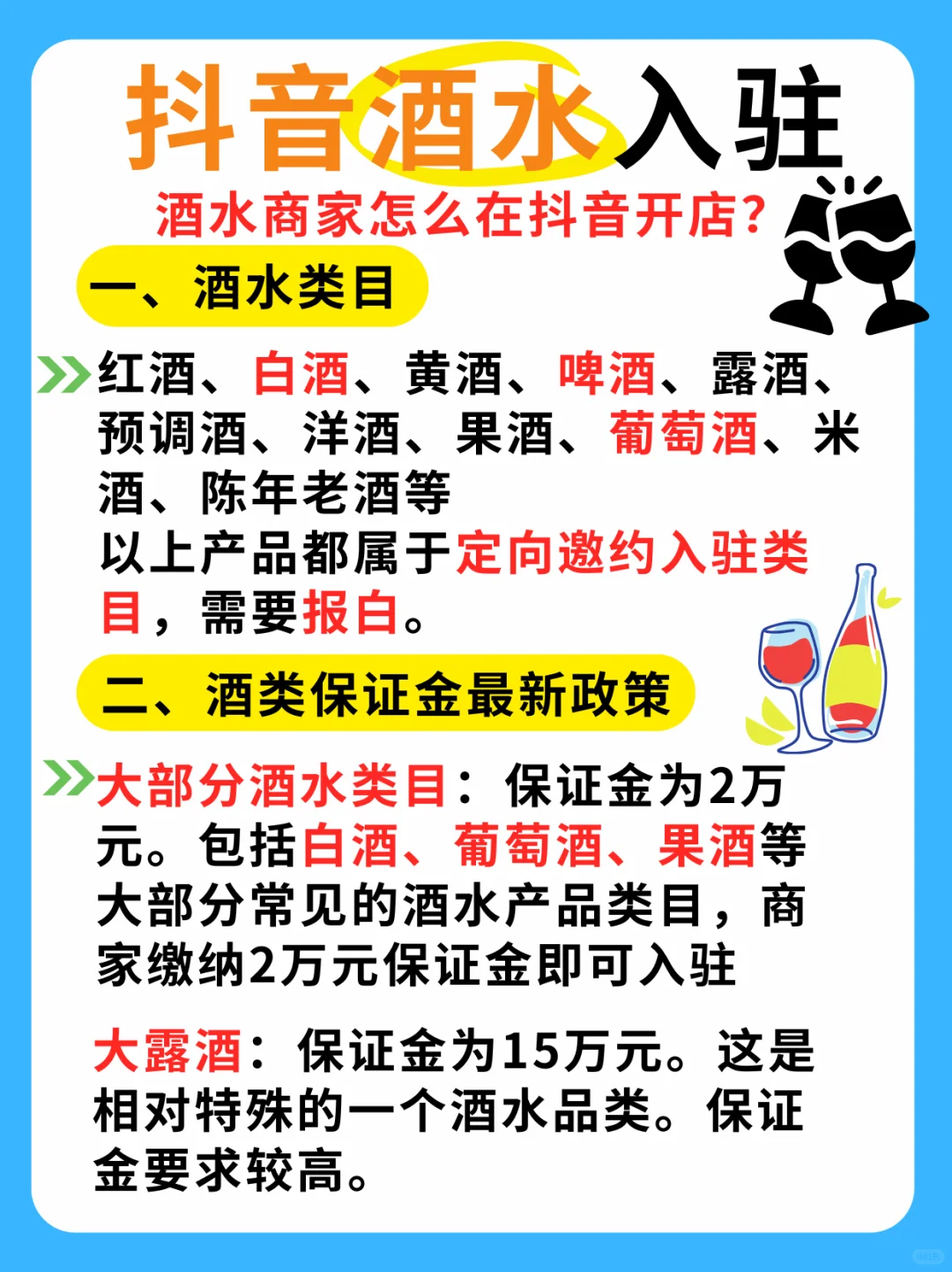 酒水商家怎么在抖音开店？抖音酒水如何报白
