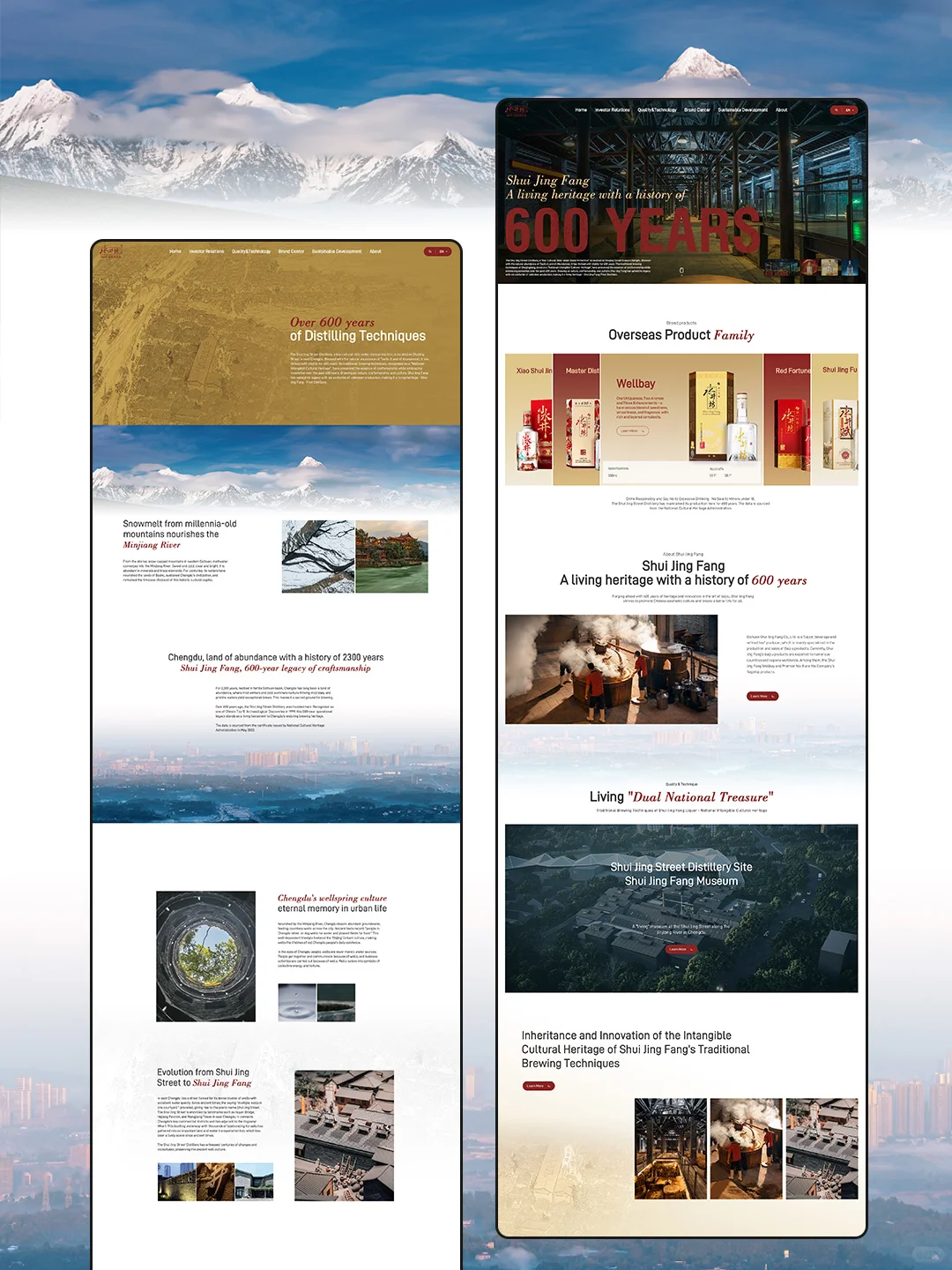 水井坊海外独立站定制案例｜白酒行业网站