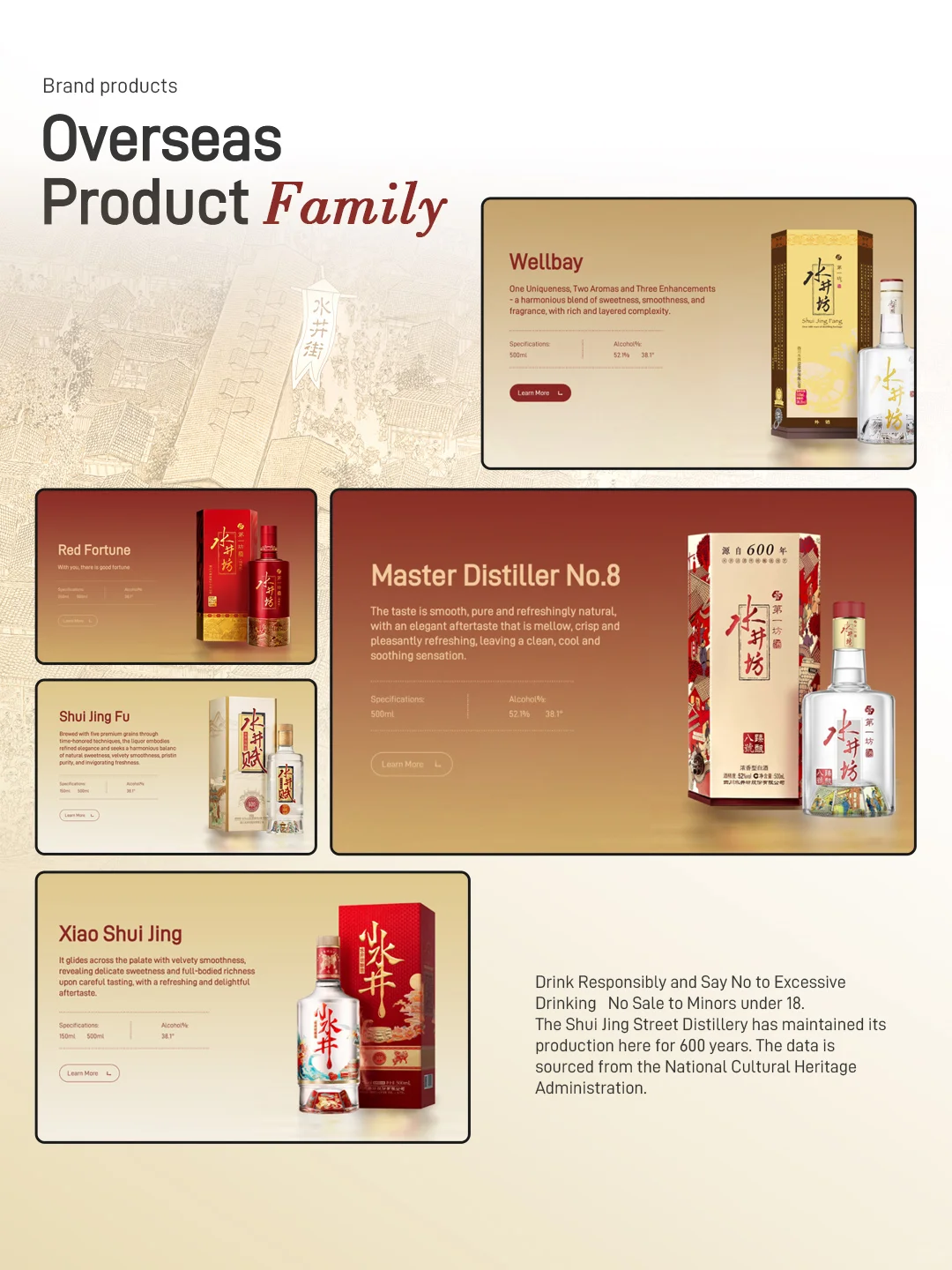 水井坊海外独立站定制案例｜白酒行业网站
