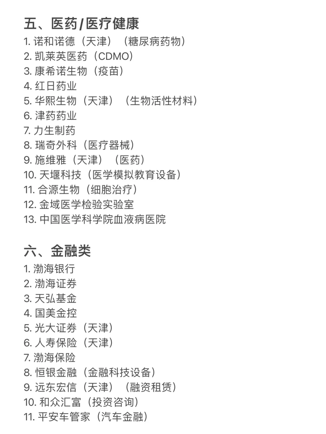 天津值得去的头部企业