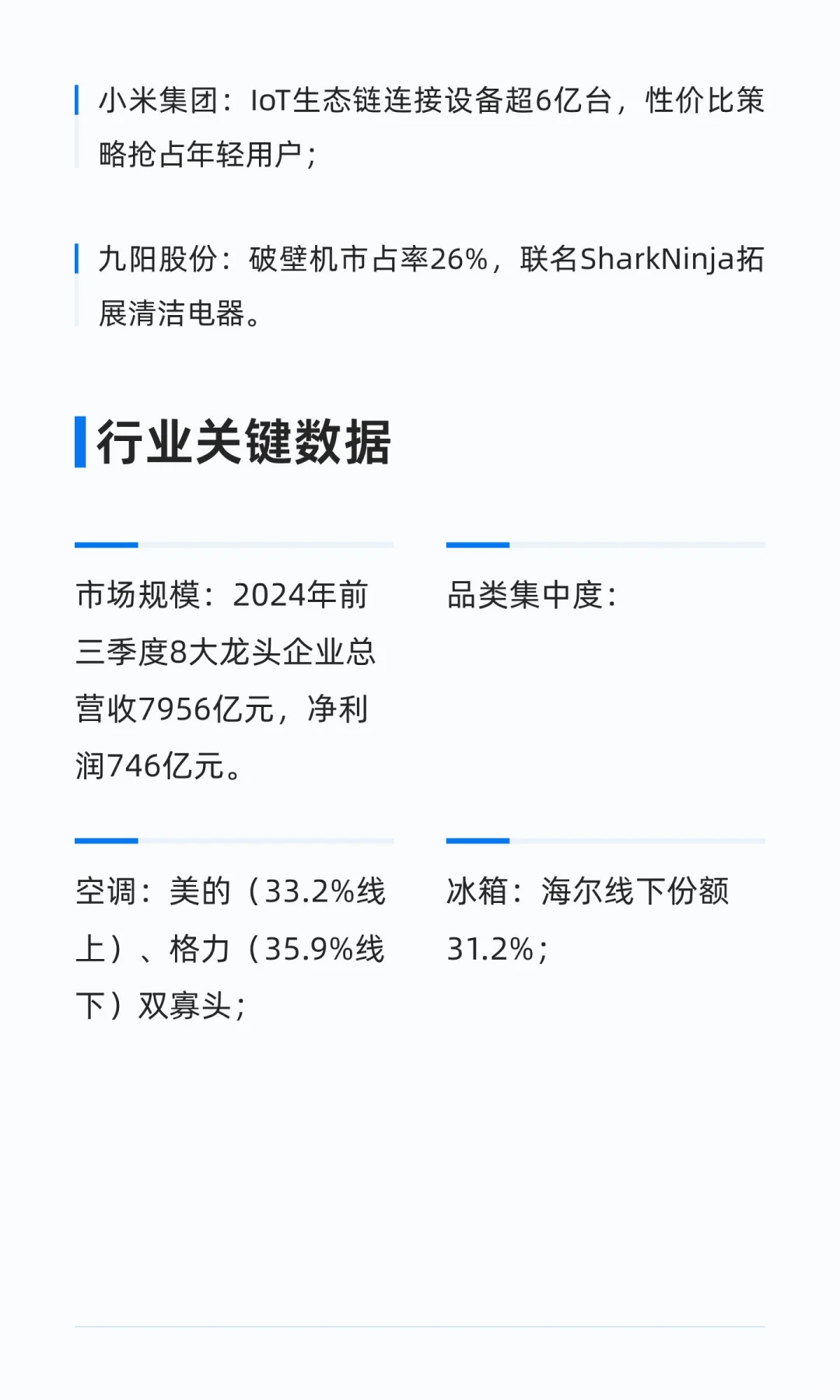 家电企业龙头公司