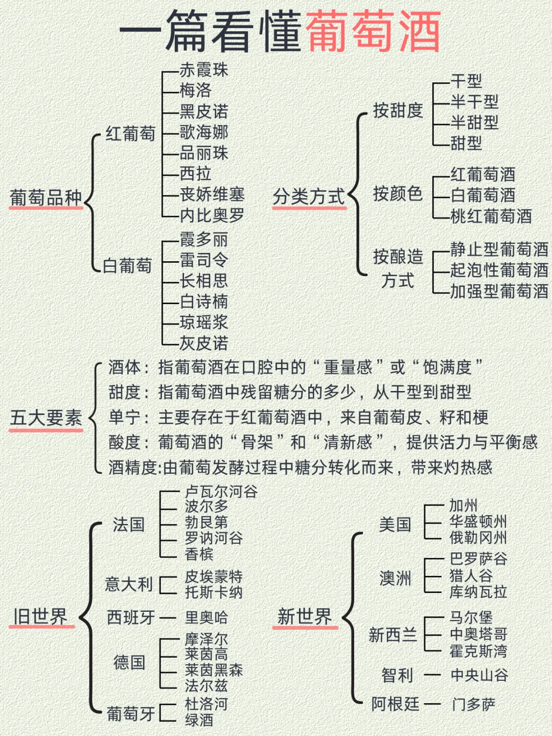 吐血整理❗️小白葡萄酒入门必看