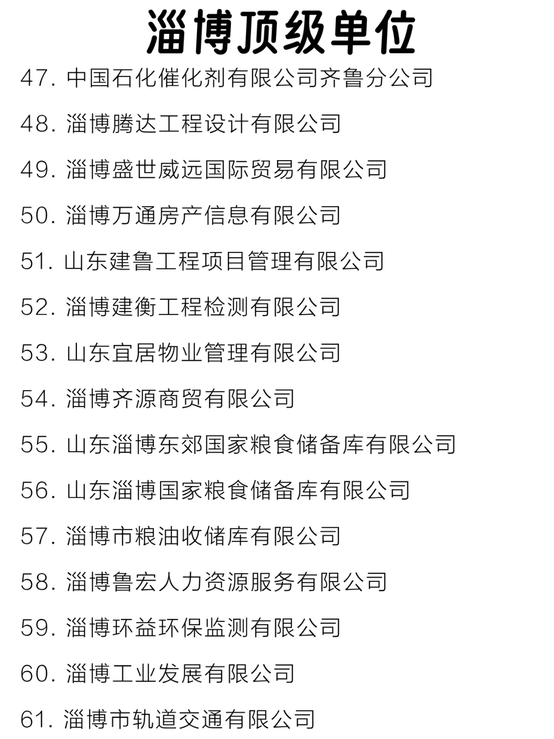 淄博顶级单位盘点来啦～