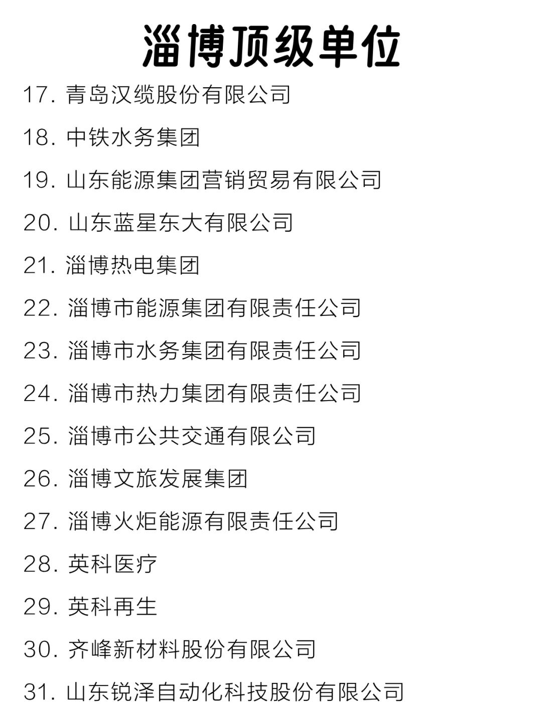 淄博顶级单位盘点来啦～