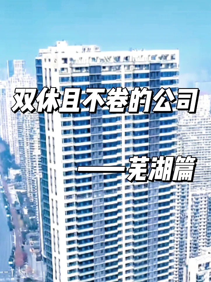 双休且不卷的公司:芜湖篇！