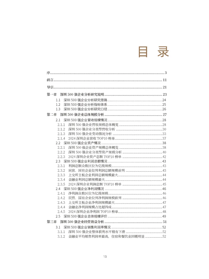 深度解读2024深圳500强企业发展现现状趋势