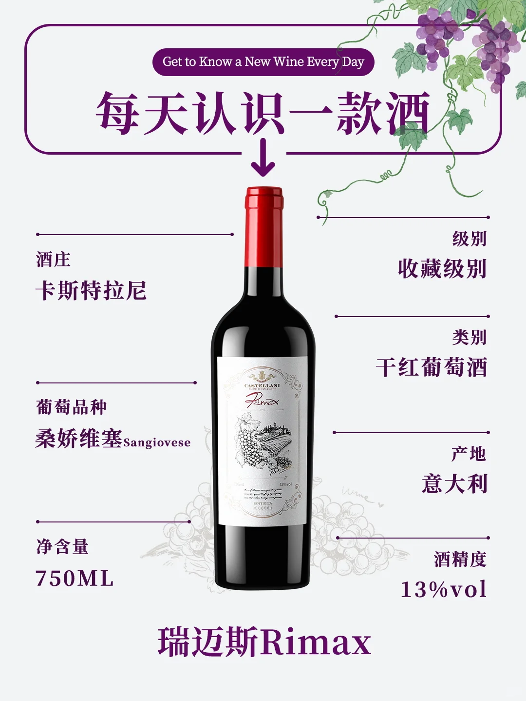 每天认识一款酒—瑞迈斯Rimax