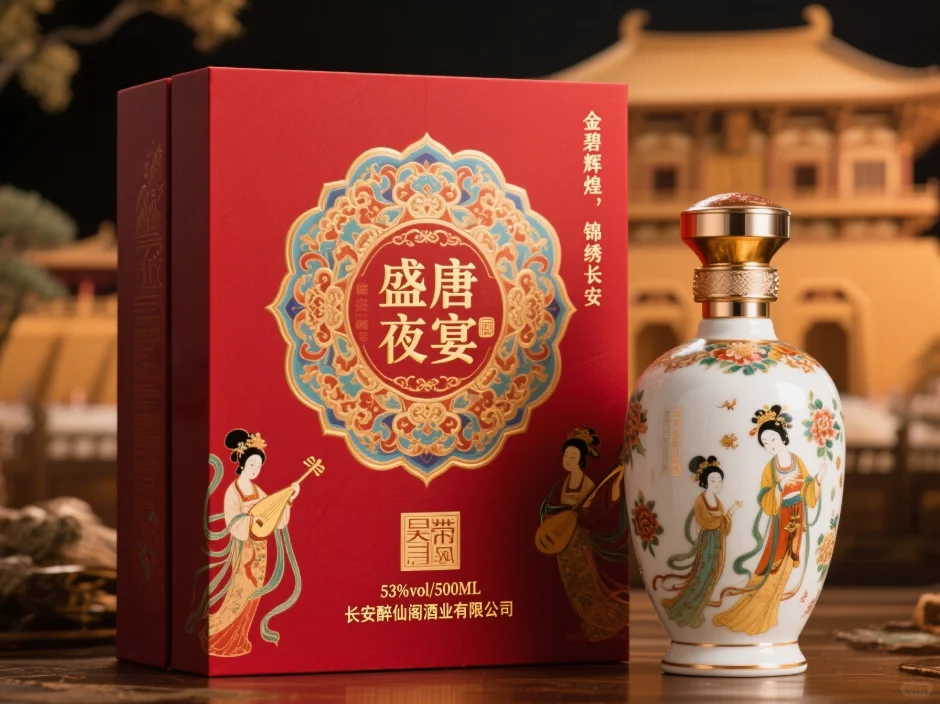 唐朝主题酒盒