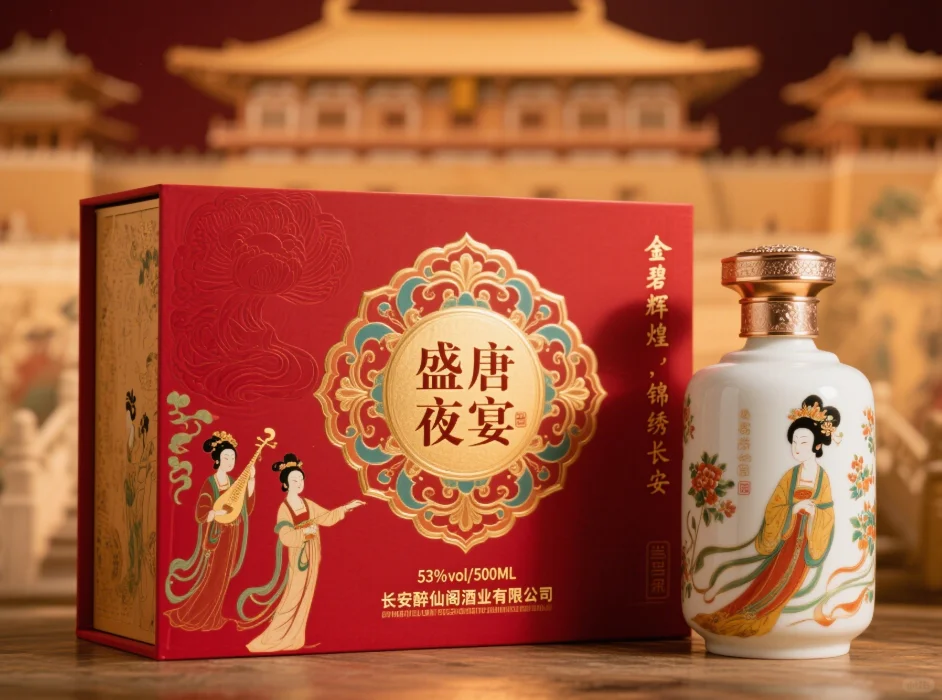 唐朝主题酒盒