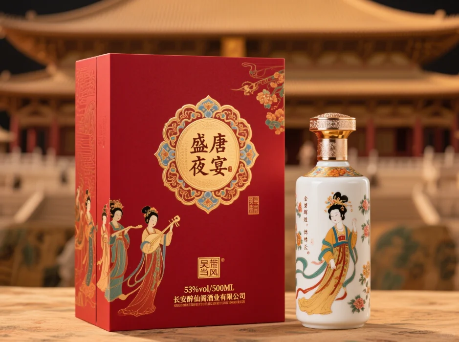 唐朝主题酒盒