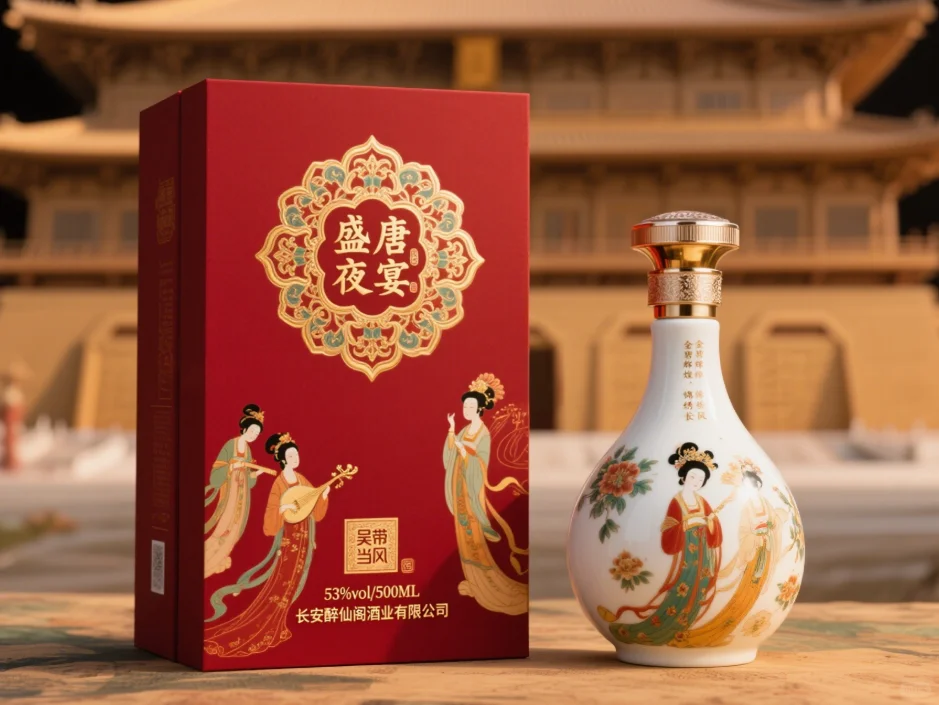 唐朝主题酒盒