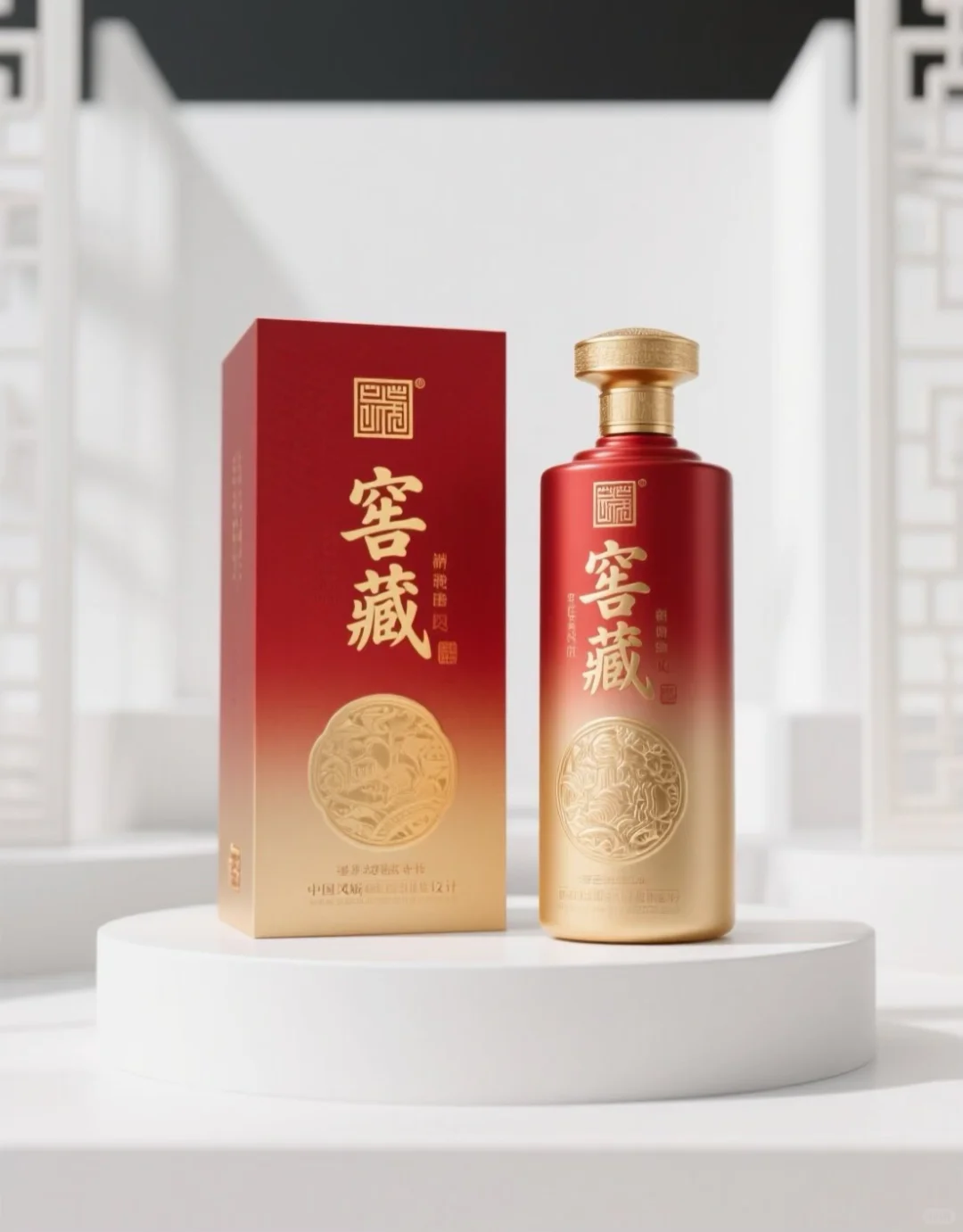 设计|高端白酒包装设计|红色白酒礼盒设计