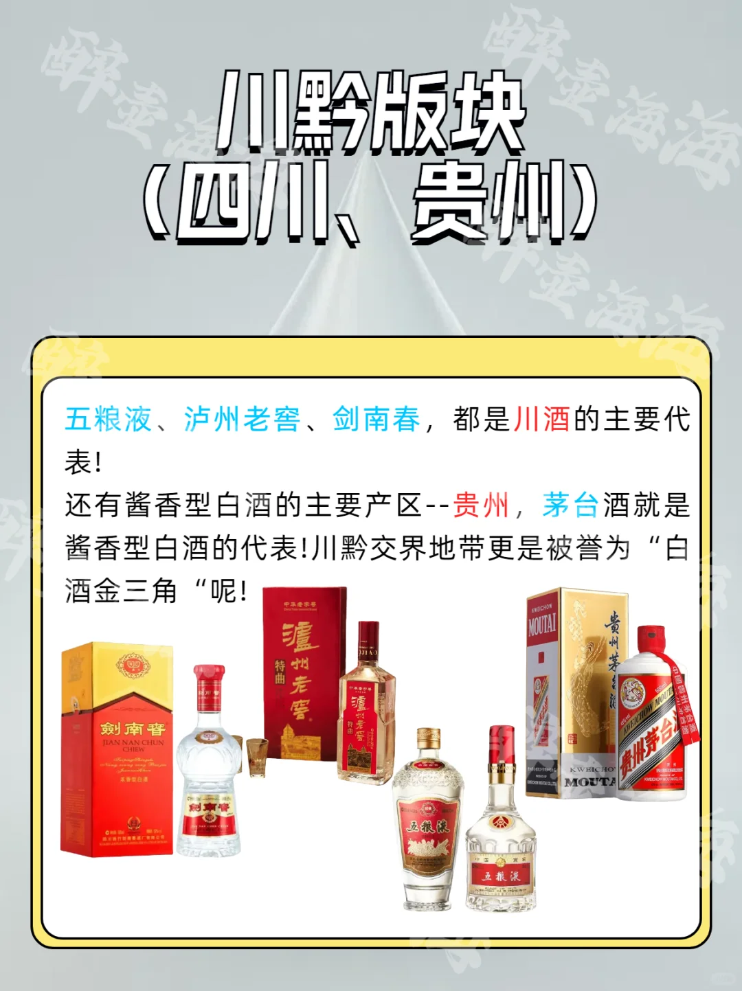 中国白酒地图—你都喝过哪些