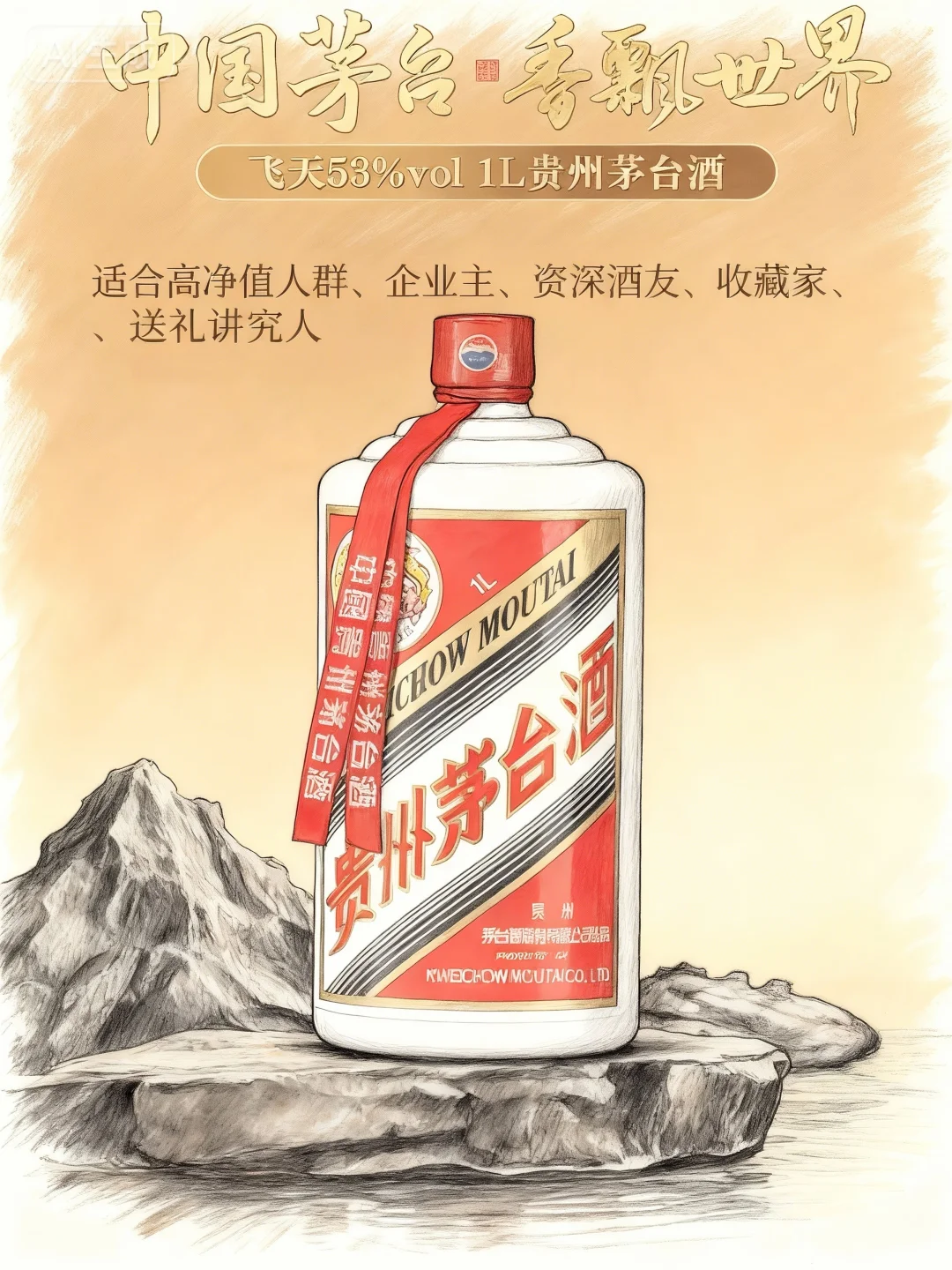 飞天茅台 53°｜一瓶封神的「液体黄金」