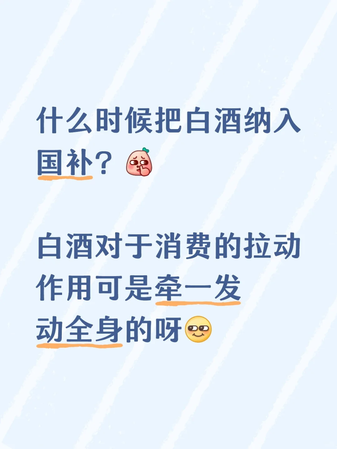 白酒何时纳入国补？