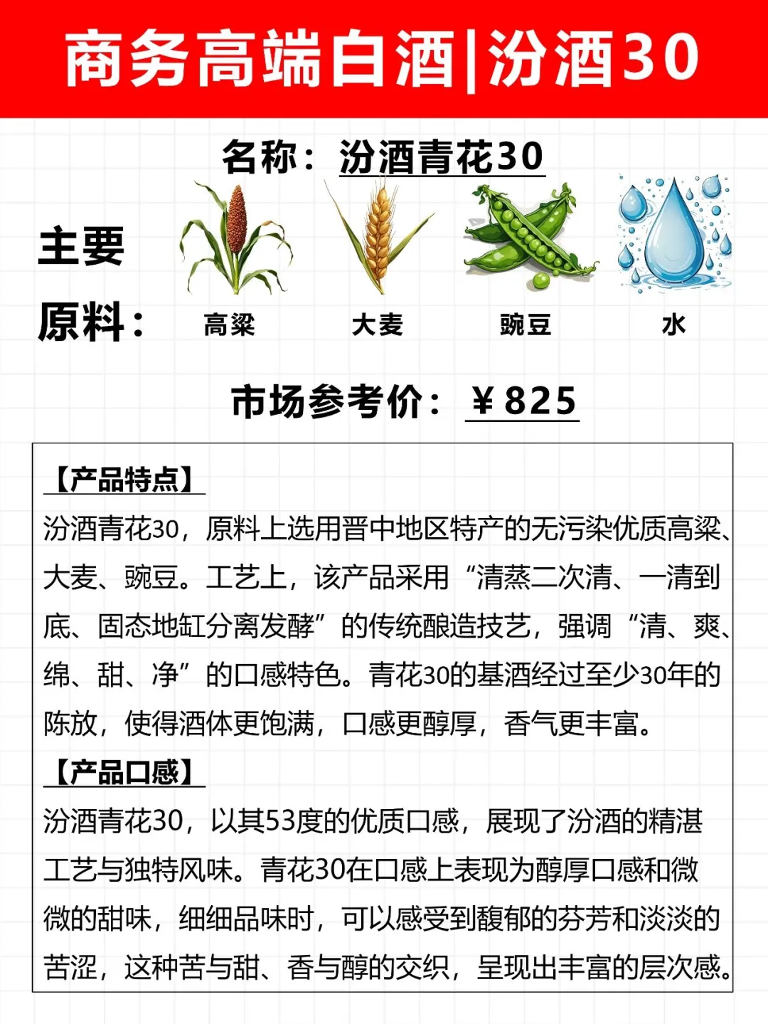 商务高端白酒‖汾酒·青花30