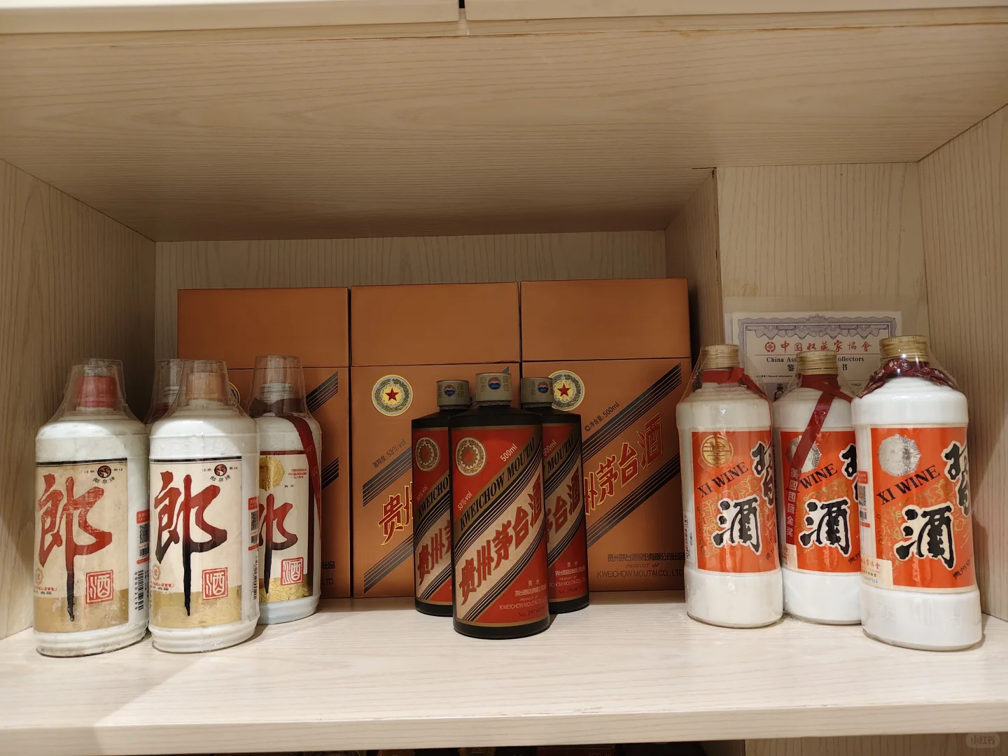 给儿子存酒