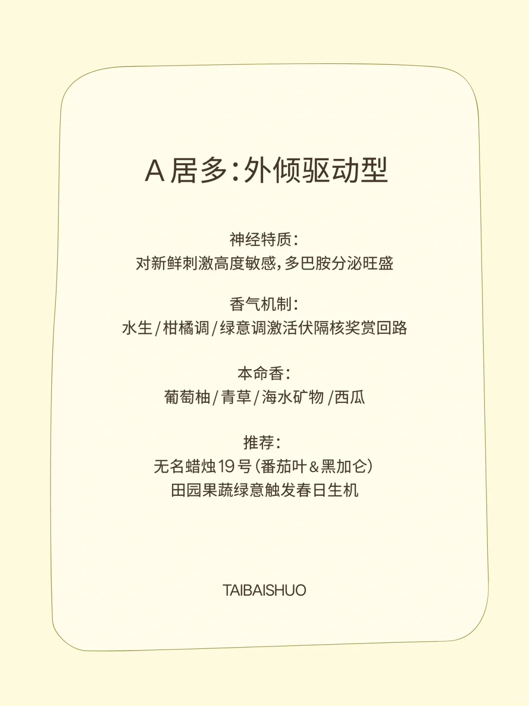 本命香DNA测试题｜首发上线