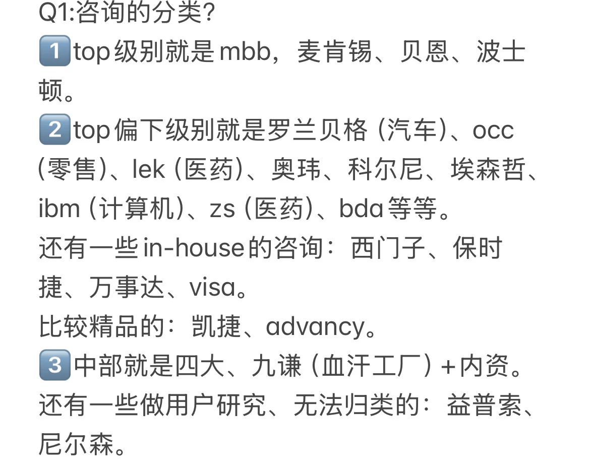 关于咨询行业