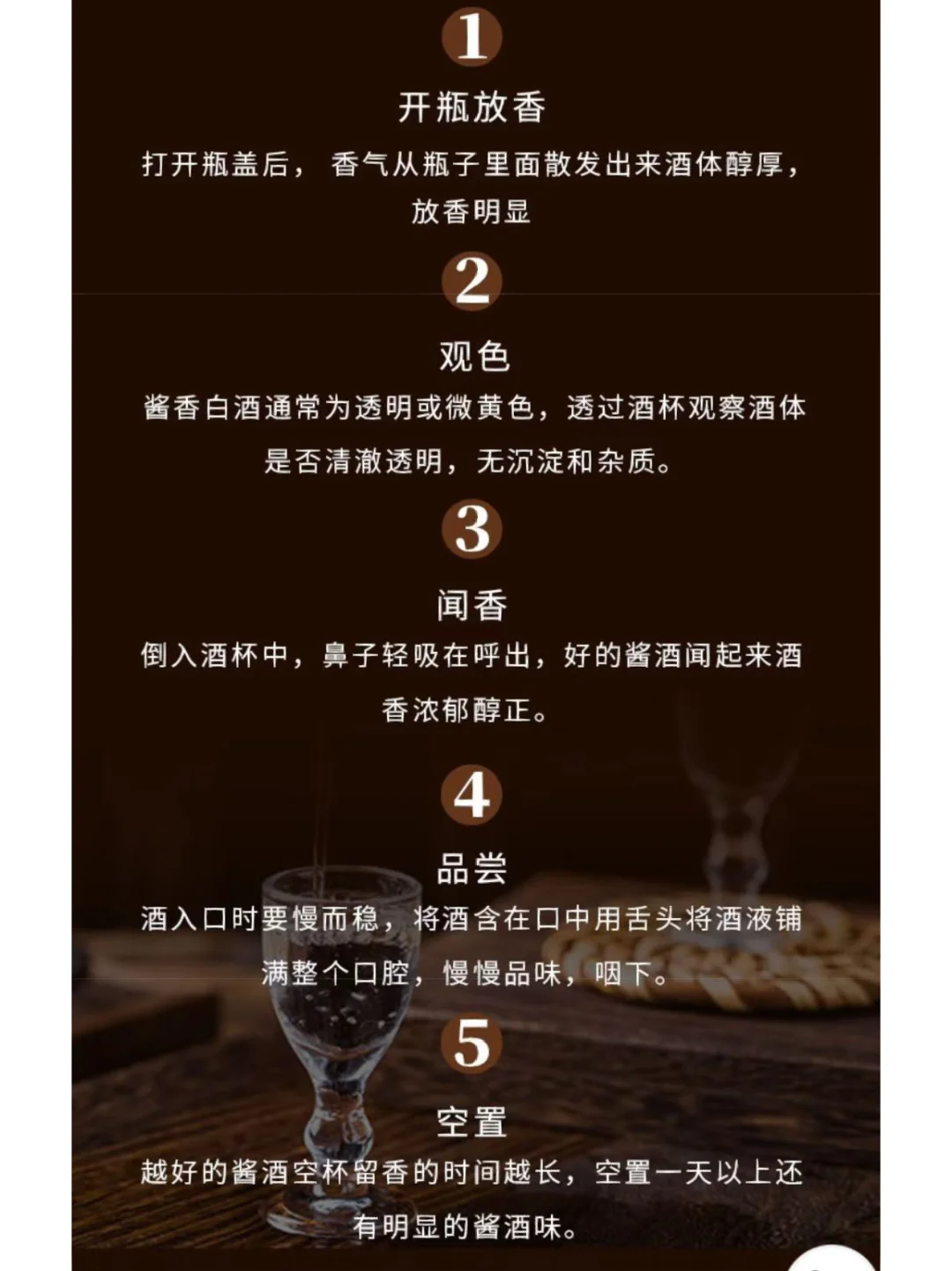 今天你喝了吗,喝白酒的五步曲