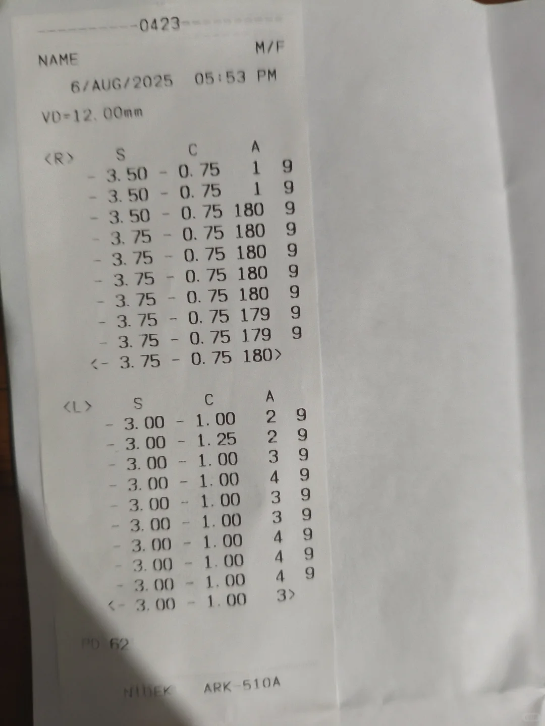 眼镜店与眼科医院验光的真实案例（供参考）