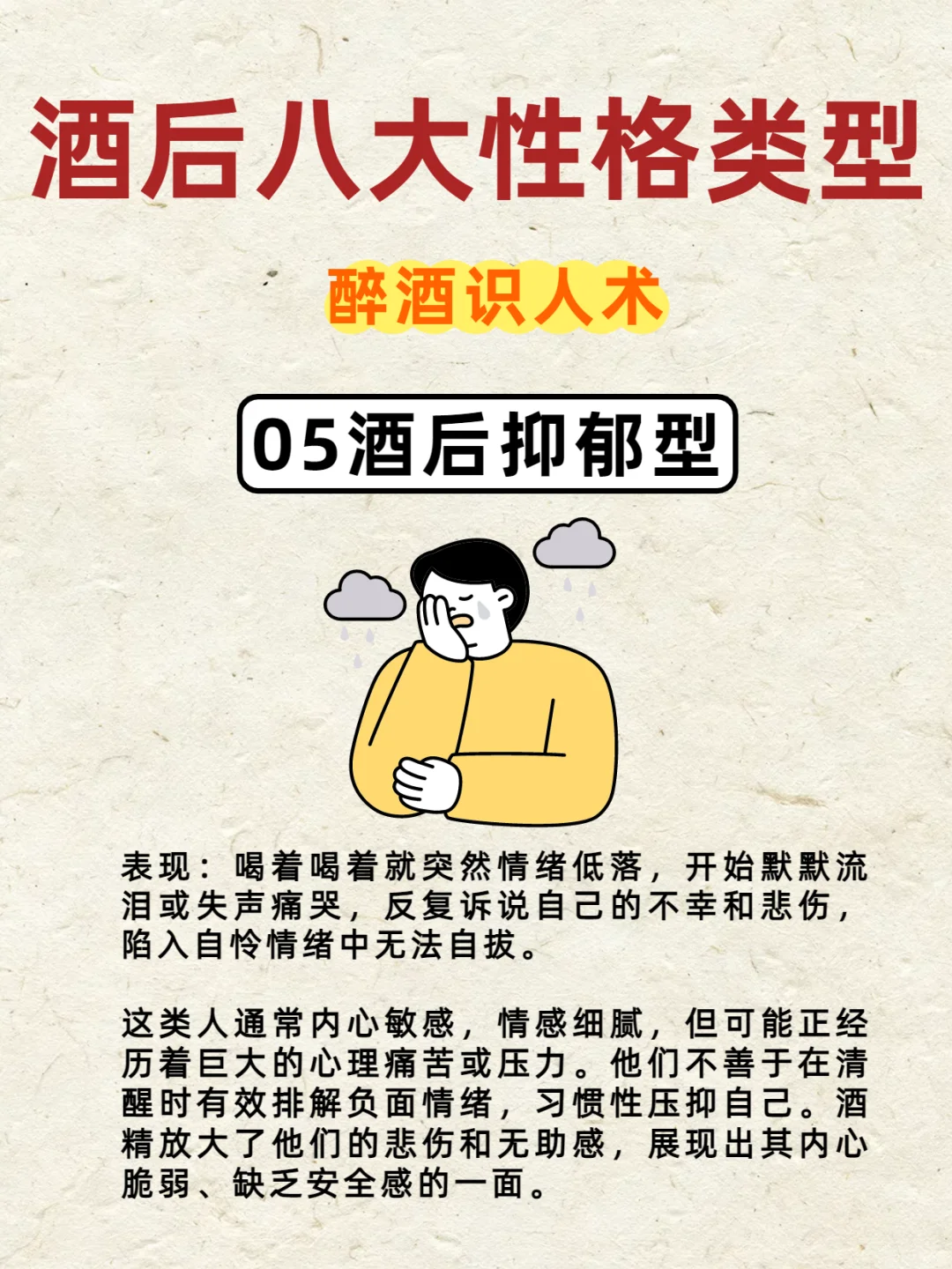 从酒后表现看一个人的性格