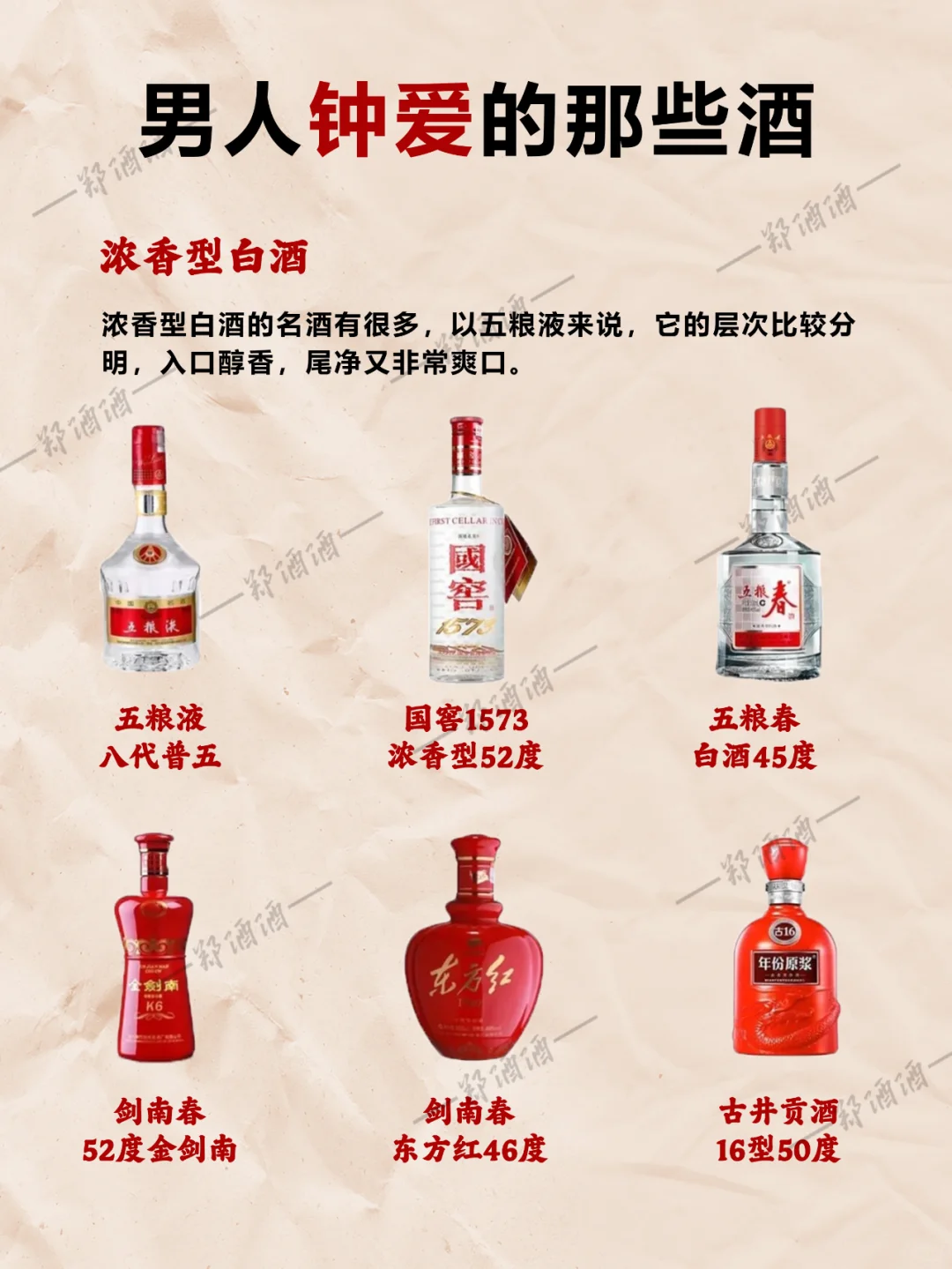 男人钟爱的那些酒