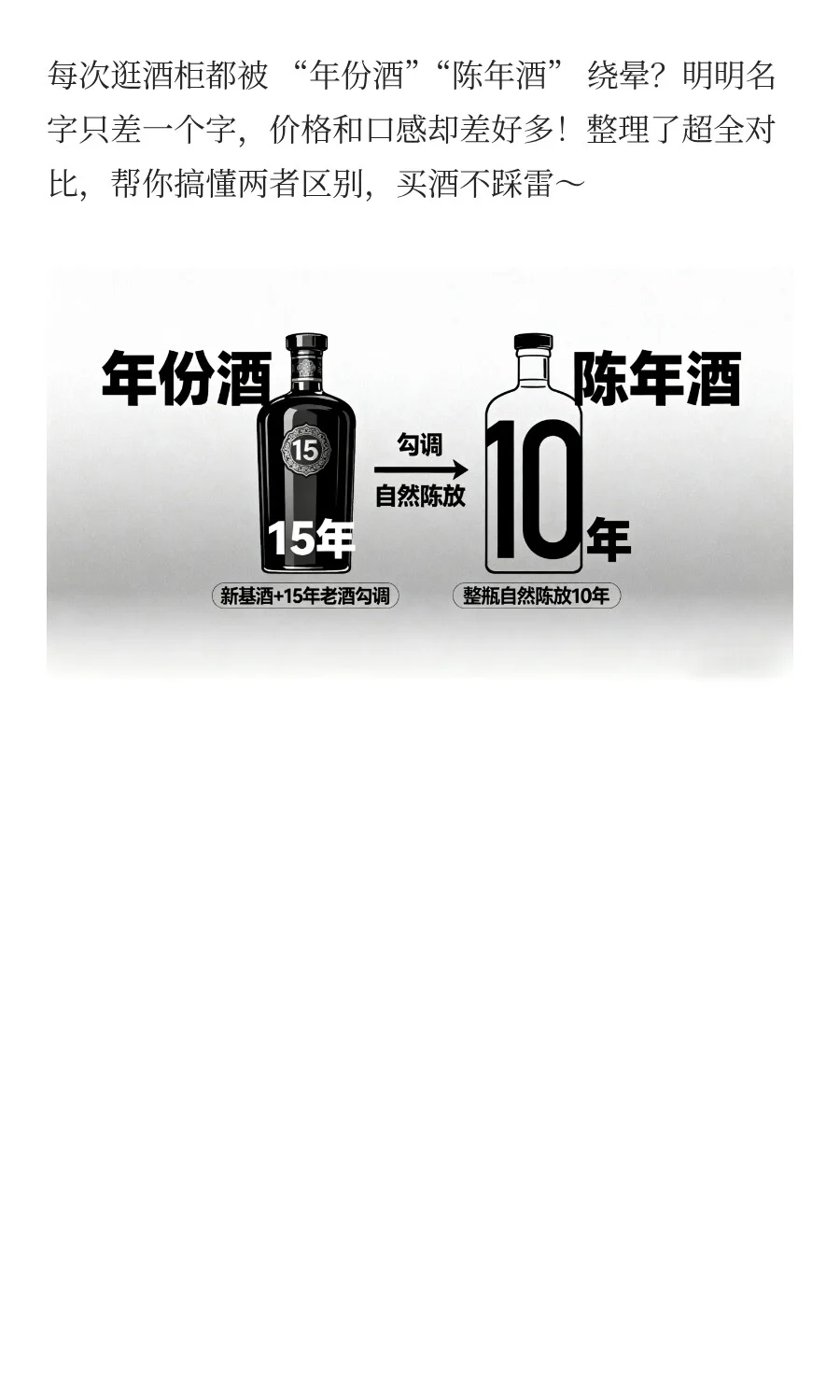 白酒小白必看｜年份酒 vs 陈年酒，别再傻傻