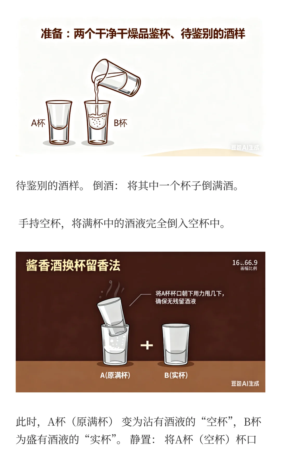 白酒品鉴笔记：换杯留香法