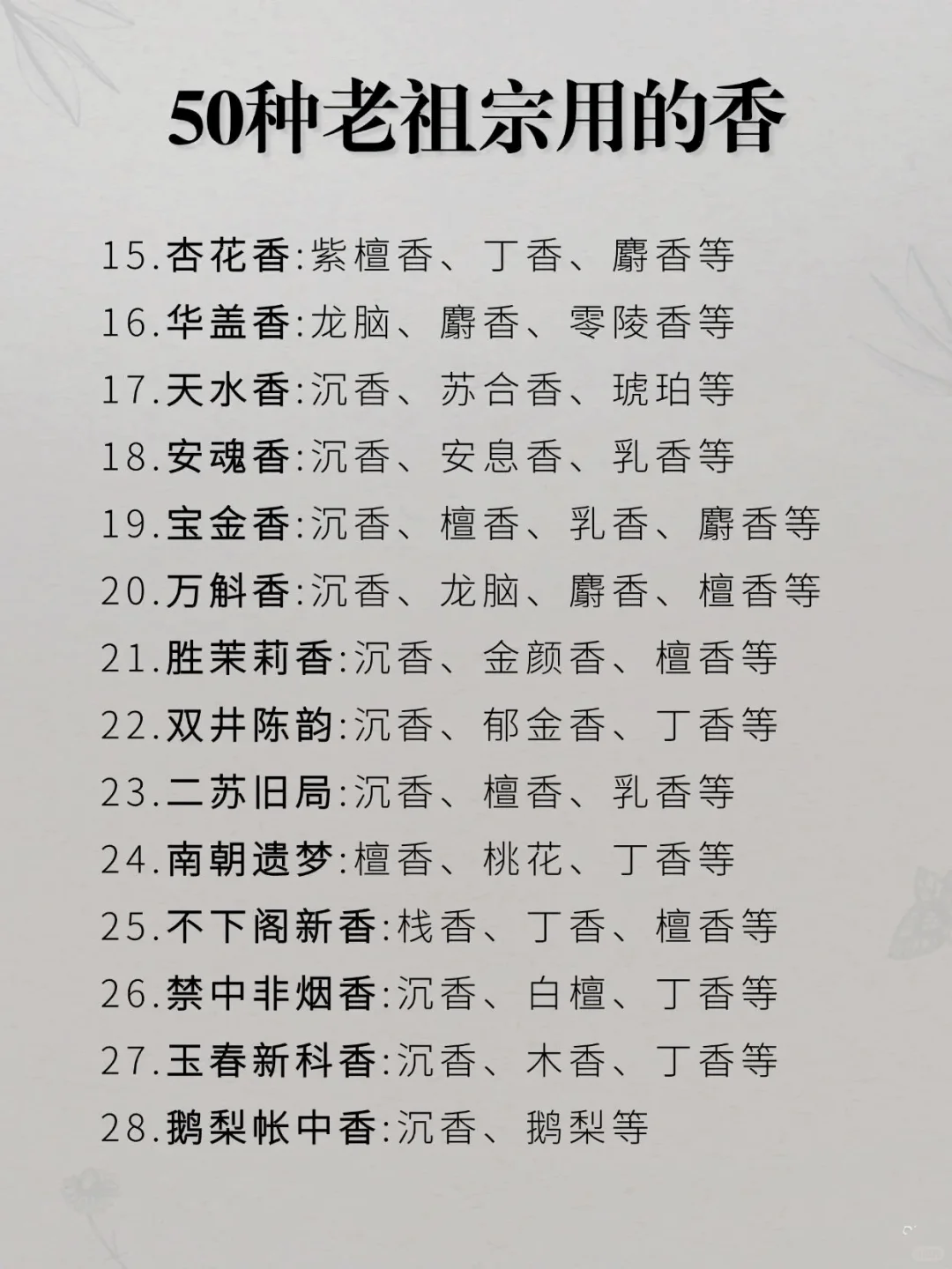 香粉介绍?✅