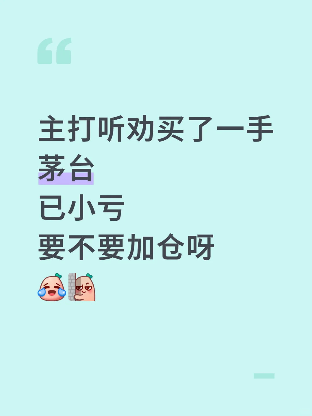 万事不决问网友系列-茅台