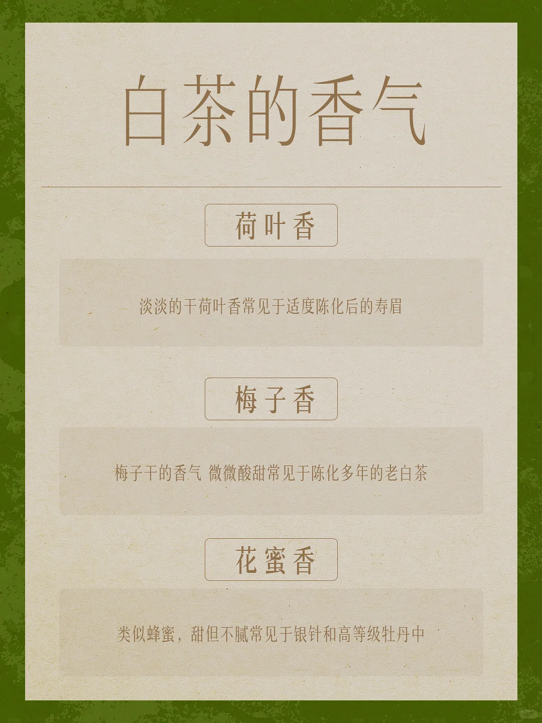 茶知识｜干货篇?白茶香型应该如何描述