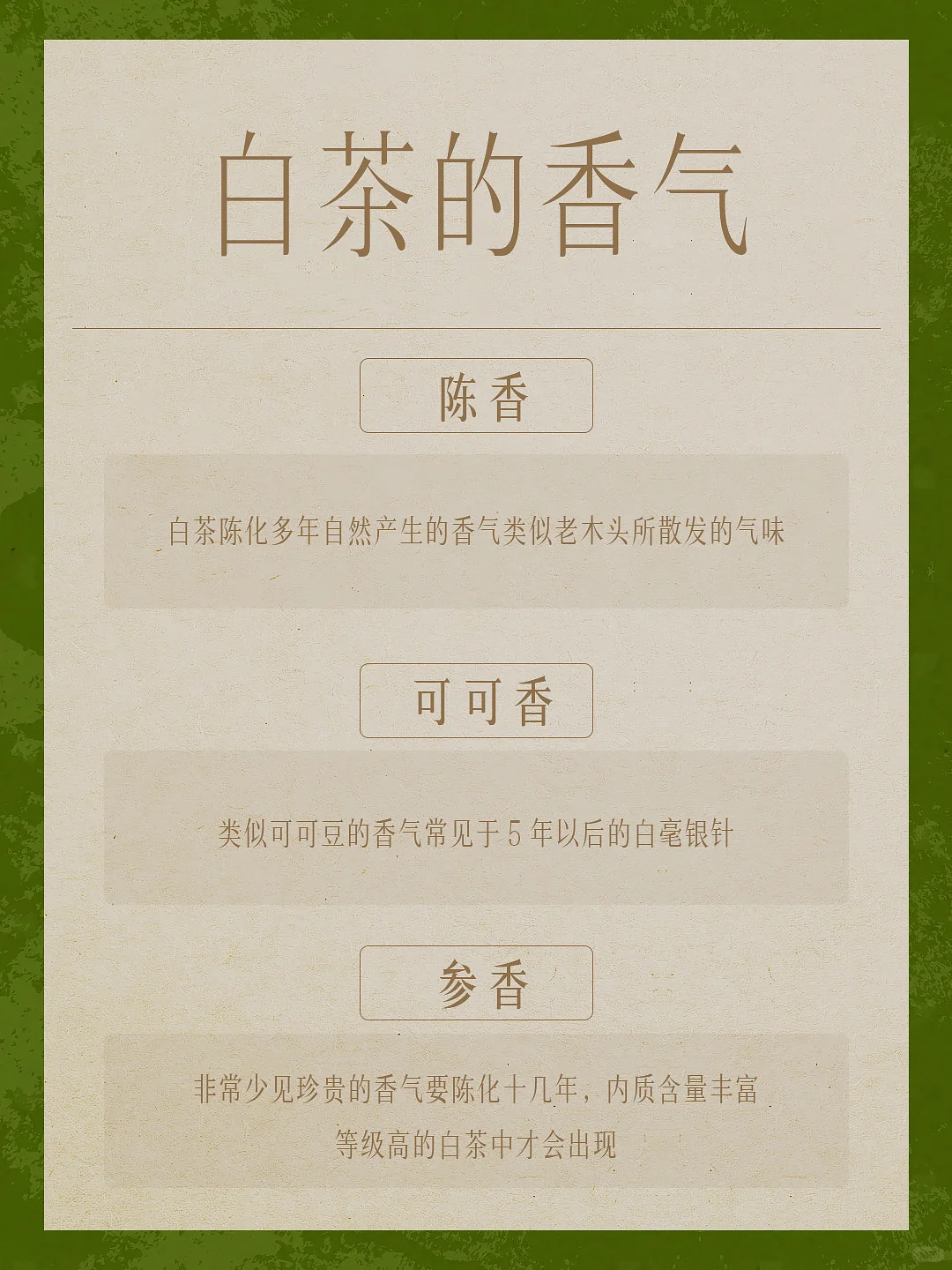 茶知识｜干货篇?白茶香型应该如何描述