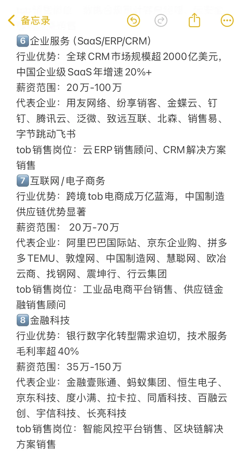 转行做销售，前景好且能赚钱的16大高薪行业