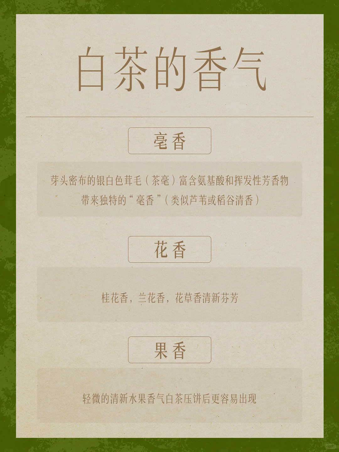 茶知识｜干货篇?白茶香型应该如何描述