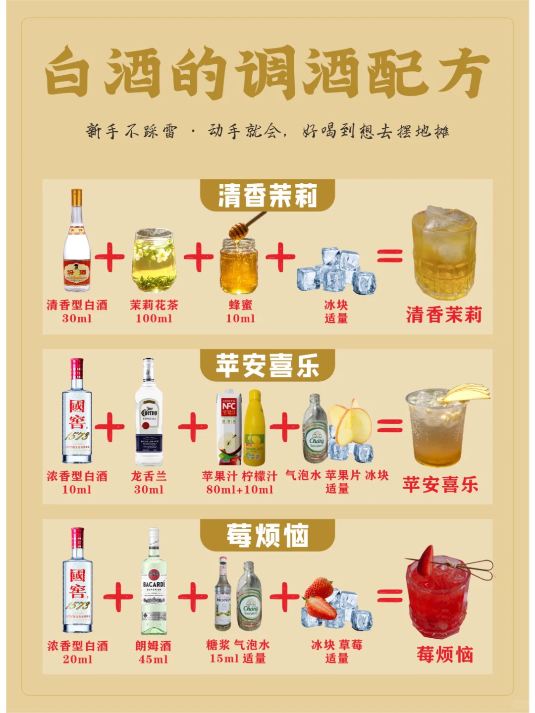 0失误,白酒也能变成好喝的鸡尾酒!