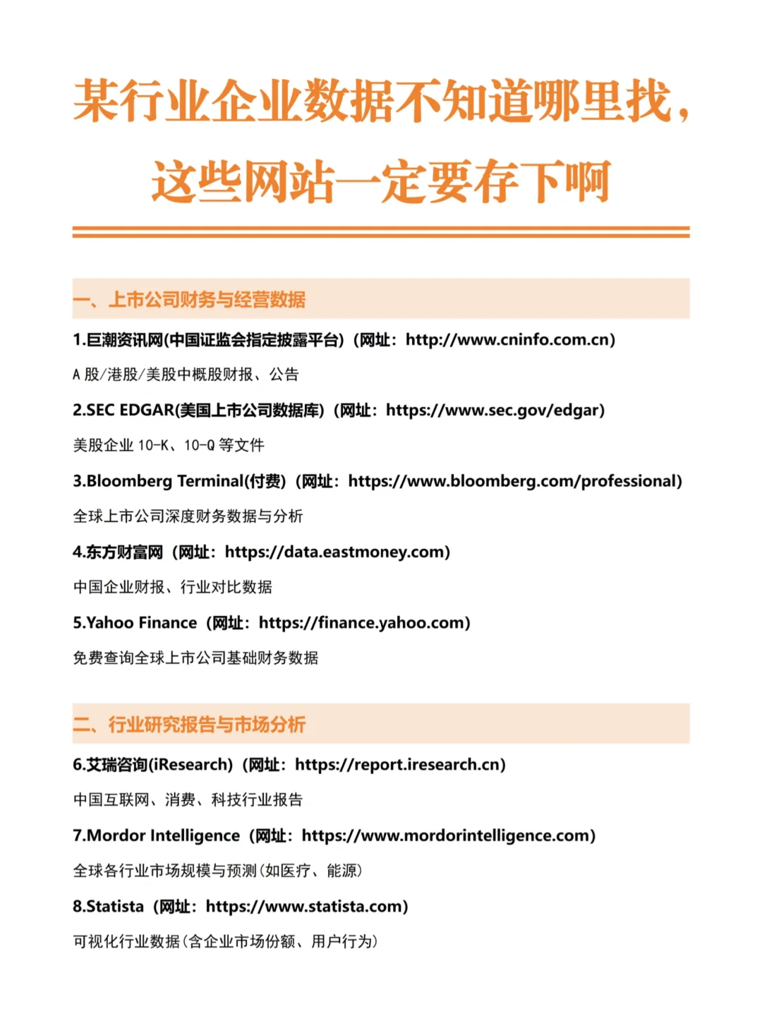 行业企业数据到底从哪找啊啊??