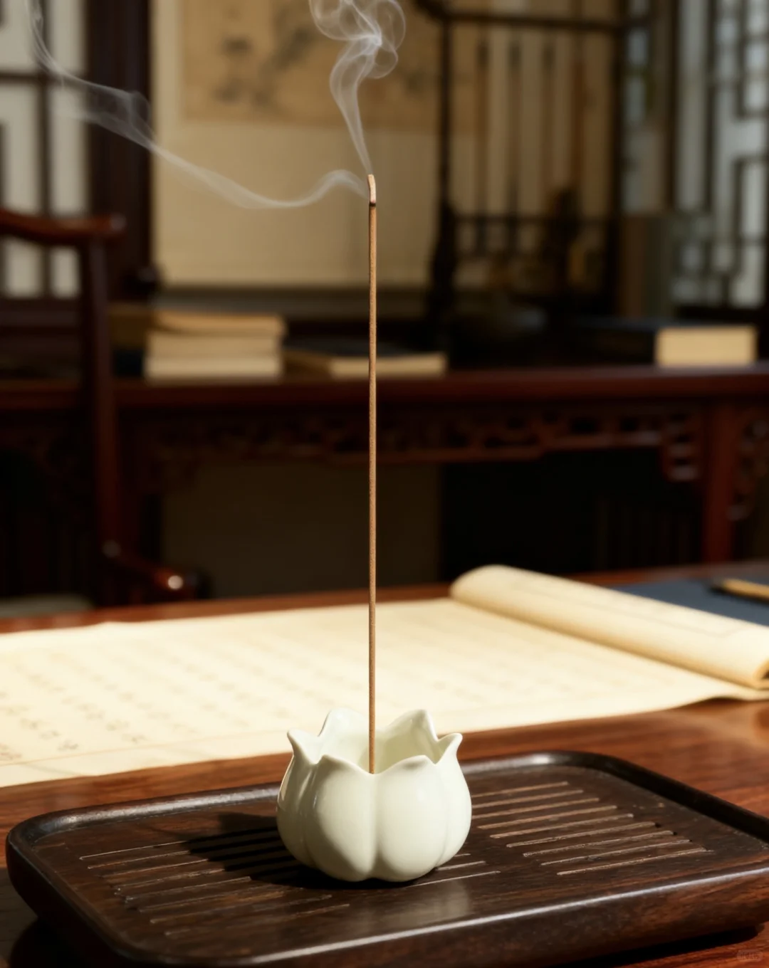 一缕烟，见人生。品香亦是观心。