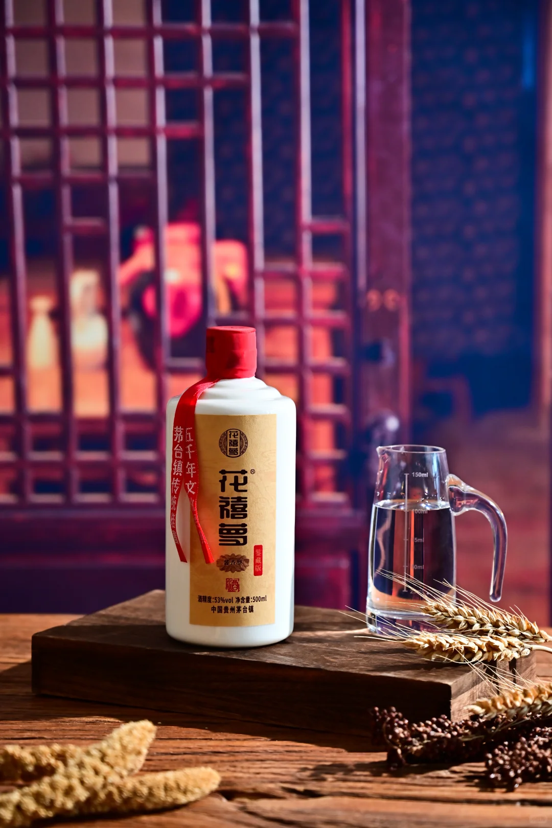 小场景白酒产品古风场景拍摄