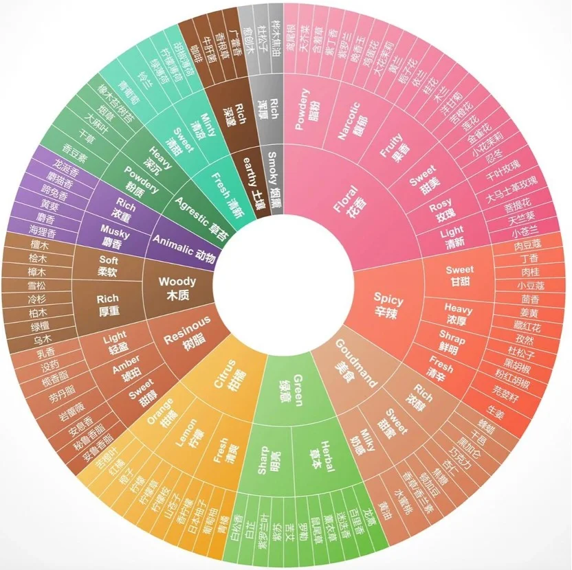 必须收藏“JCE调香大师的气味分类体系”