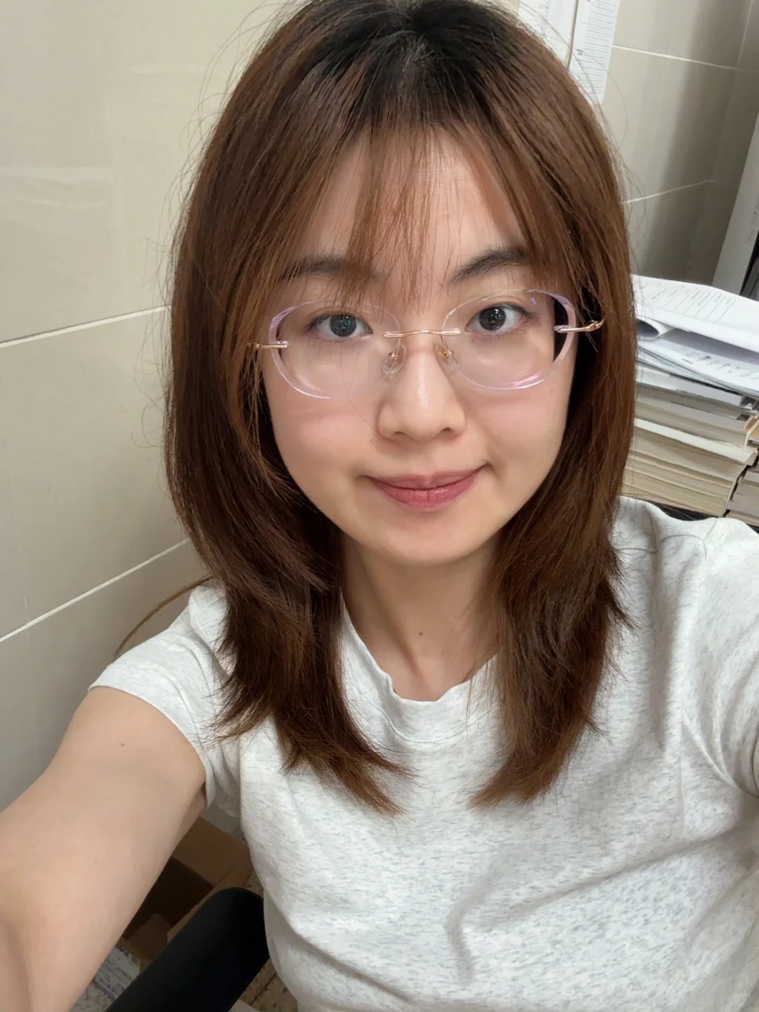 高度数还是冲了无框眼镜